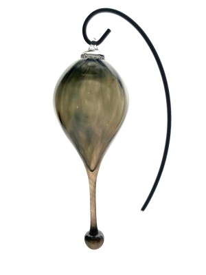 Gun Metal Optic Drop Bauble